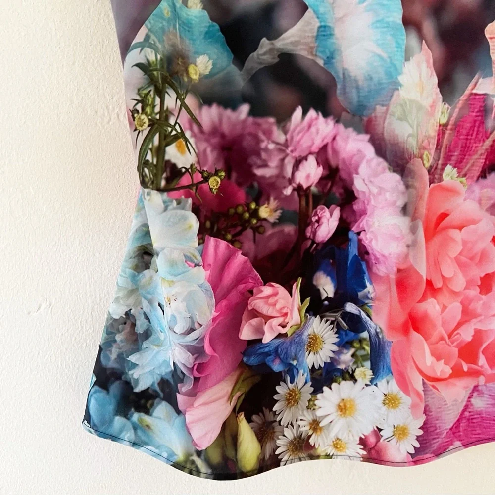 NWOT Ted Baker Floral Scalloped Cami Tank Top - Picture 2 of 7